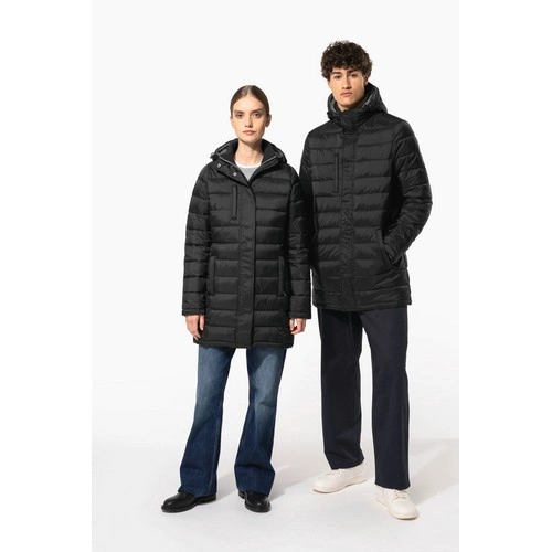 Parka ligera acolchada con capucha para hombre