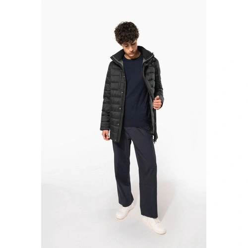 Parka ligera acolchada con capucha para hombre