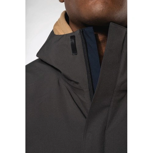 Parka 3 en 1 impermeable con capucha bicolor unisex