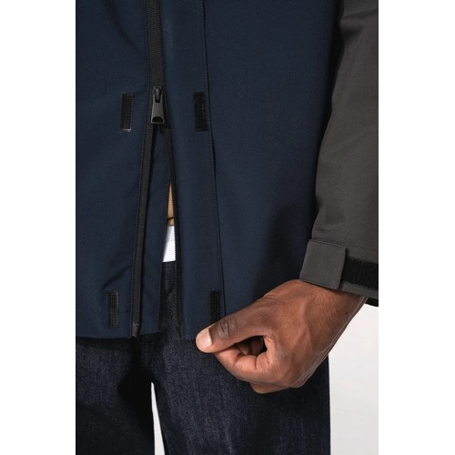 Parka 3 en 1 impermeable con capucha bicolor unisex