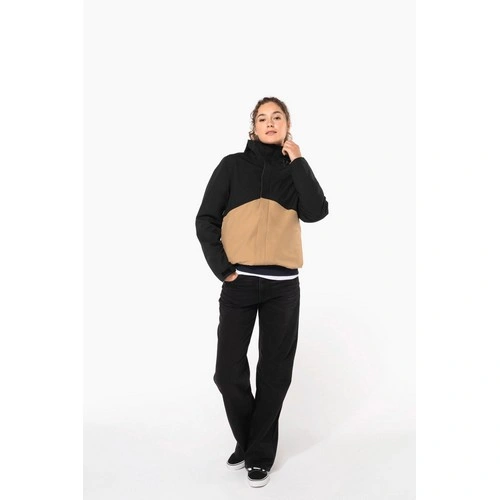 Parka 3 en 1 impermeable con capucha bicolor unisex
