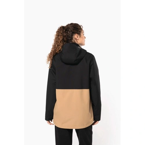 Parka 3 en 1 impermeable con capucha bicolor unisex
