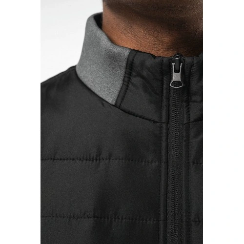 Chaqueta bimaterial hombre