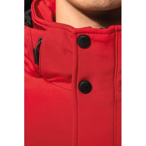 Parka softshell acolchada con capucha hombre