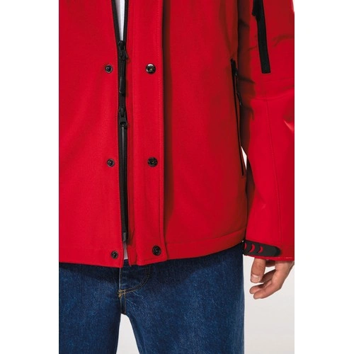 Parka softshell acolchada con capucha hombre