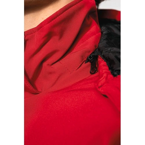 Parka softshell acolchada con capucha hombre