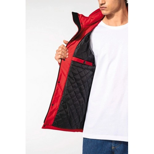 Parka softshell acolchada con capucha hombre