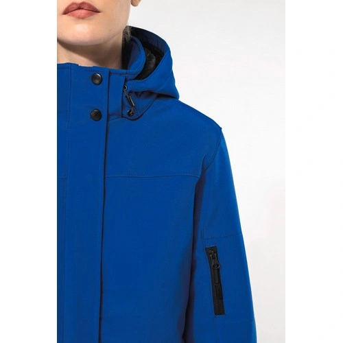 Parka softshell acolchada con capucha mujer