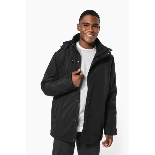 Parka con capucha extraíble