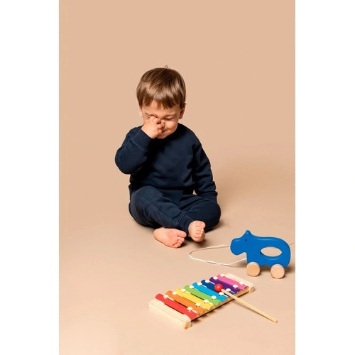 Pantalón de felpa ecorresponsable bebé