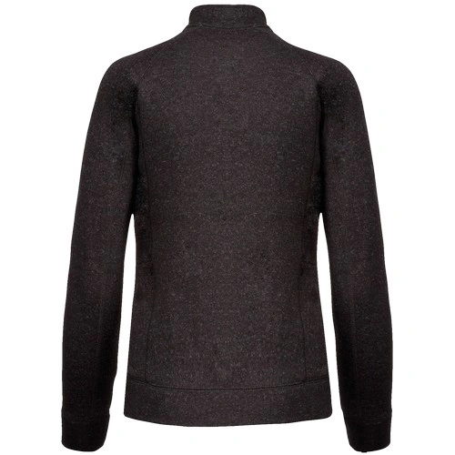Chaqueta jaspeada con cremallera mujer