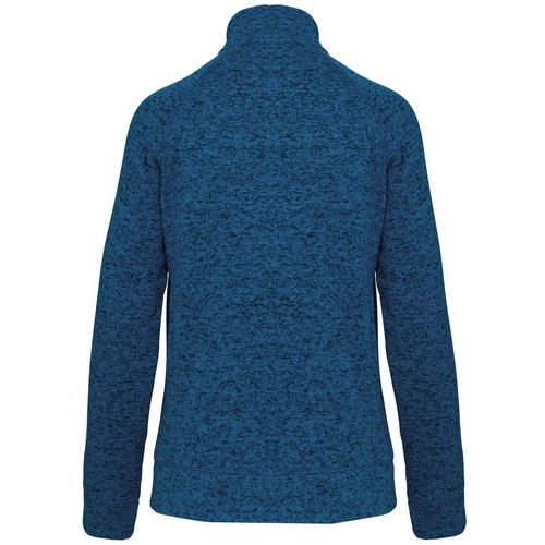 Chaqueta jaspeada con cremallera mujer