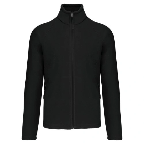 Chaqueta micropolar con cremallera y mangas raglán hombre
