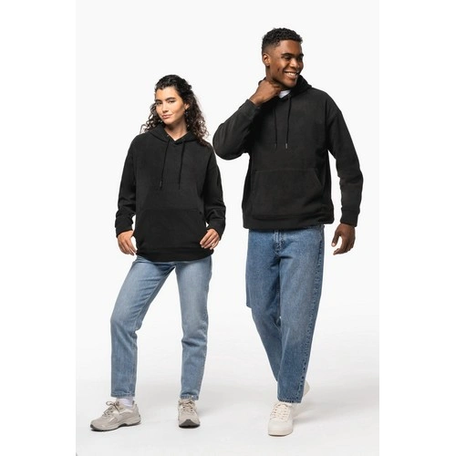 Sudadera oversize con capucha - micropolar reciclado - Unisex