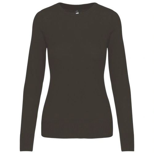 Jersey cuello redondo manga larga mujer