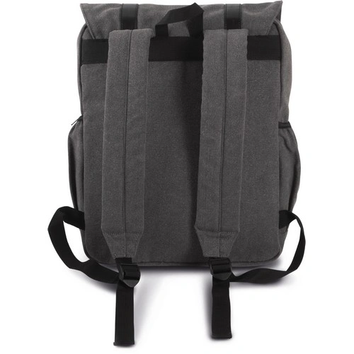 Mochila de tejido canvas con solapa
