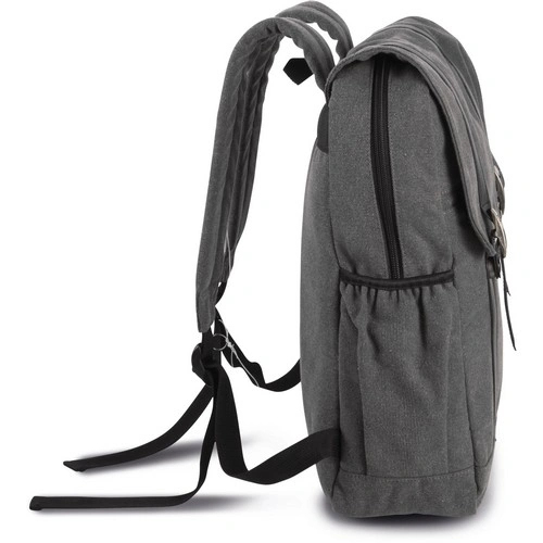 Mochila de tejido canvas con solapa