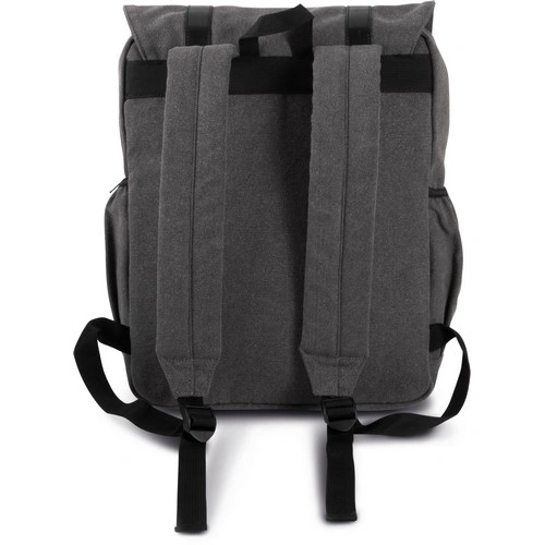 Mochila de tejido canvas con solapa