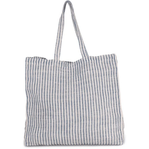 Bolsa shopper de juco a rayas