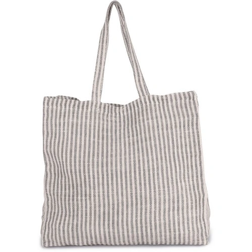 Bolsa shopper de juco a rayas