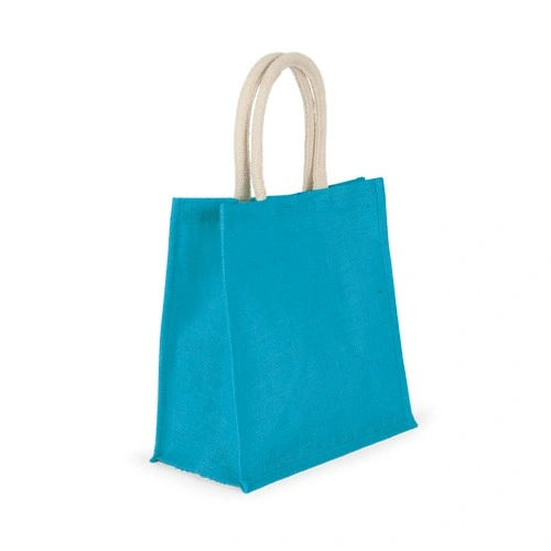 Bolsa estilo tote de tela de yute, modelo grande