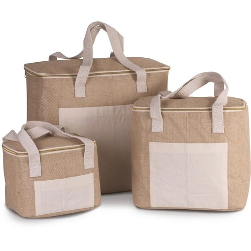 Bolsa isotérmica de yute - modelo grande