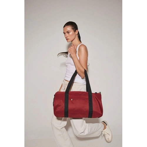 Bolsa de poliéster reciclado con bolsillo frontal