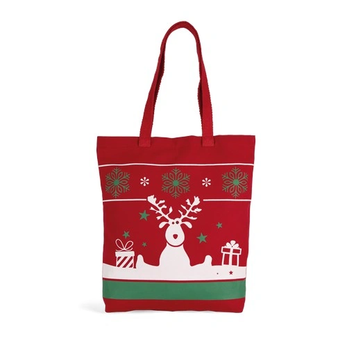 Bolsa shopper con motivos navideños