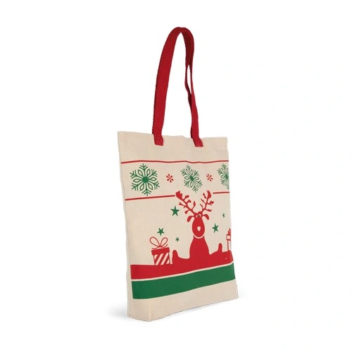 Bolsa shopper con motivos navideños