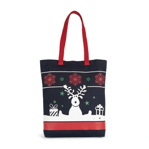 Bolsa shopper con motivos navideños