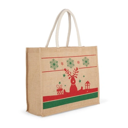 Bolsa shopper con motivos navideños