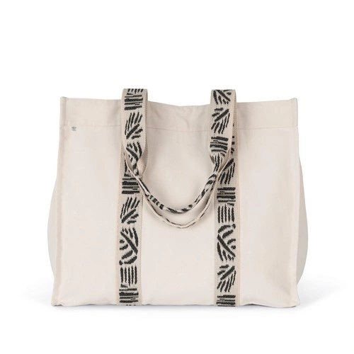 Bolsa shopper de fuelle grande reciclada