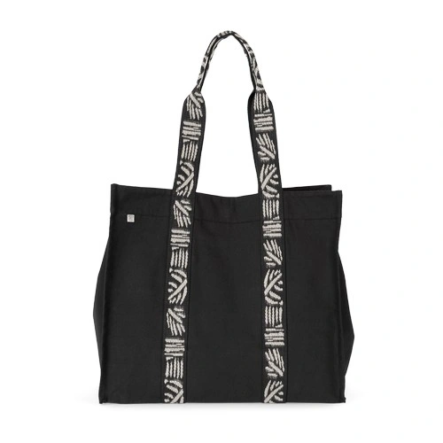 Bolsa shopper de fuelle grande reciclada