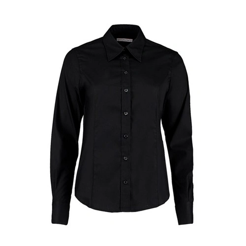 Facil de planchar Camisa corporativa Oxford manga larga mujer
