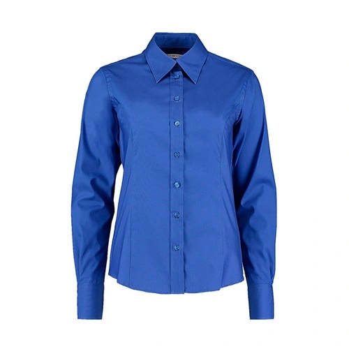 Facil de planchar Camisa corporativa Oxford manga larga mujer
