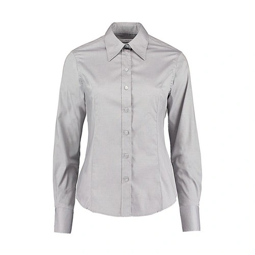 Facil de planchar Camisa corporativa Oxford manga larga mujer