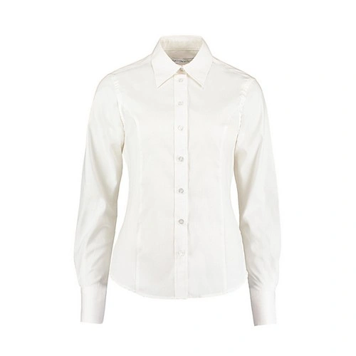 Facil de planchar Camisa corporativa Oxford manga larga mujer