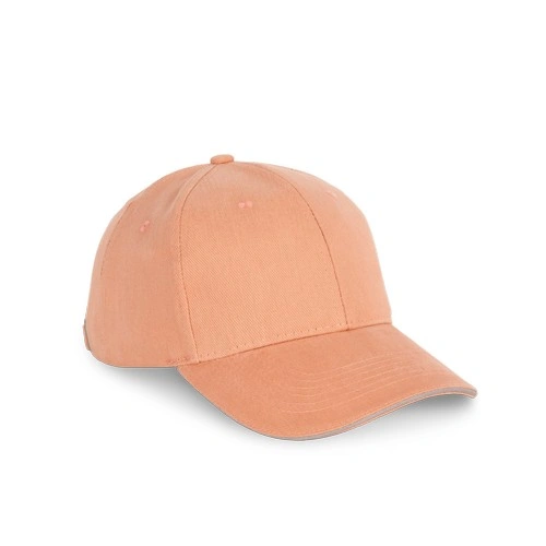 Gorra algodón orgánico con sándwich contrastado - 6 paneles