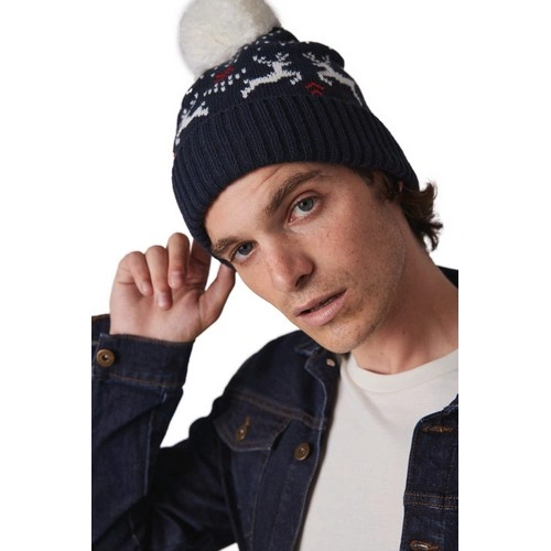 Gorro de Navidad con diseño de renos