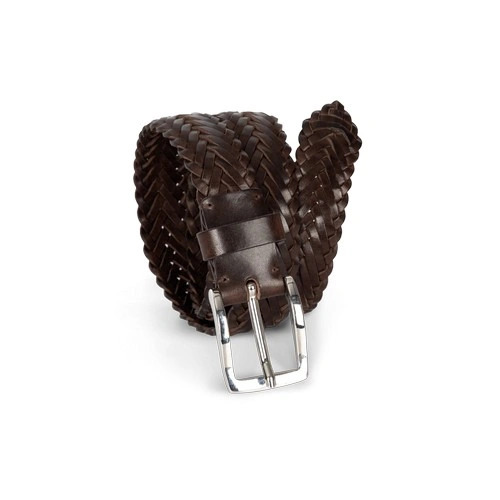 Cinturón piel trenzado