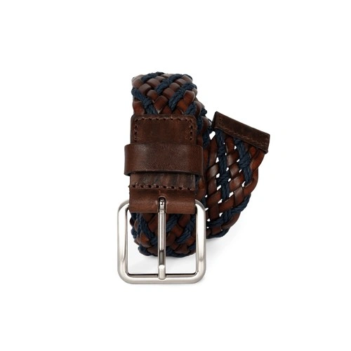 Cinturón trenzado bicolor