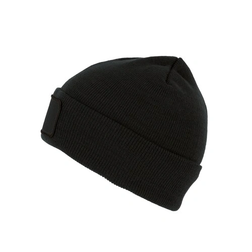 Gorro reciclado con parche y forro Thinsulate