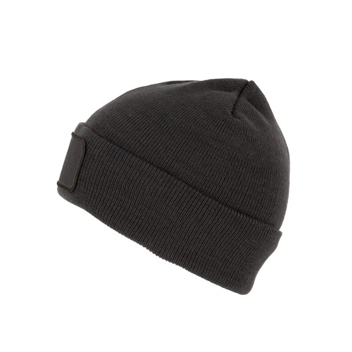 Gorro reciclado con parche y forro Thinsulate