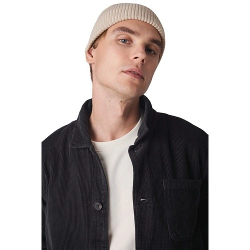 Gorro de canalé con dobladillo