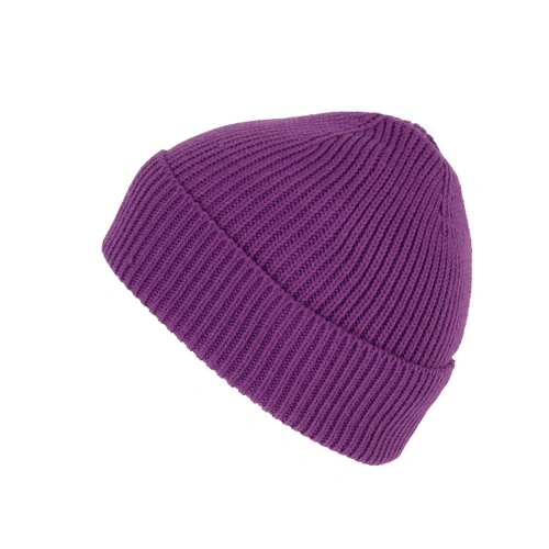 Gorro de canalé con dobladillo