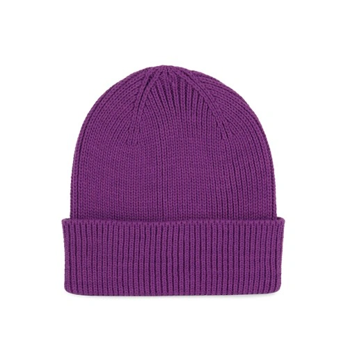 Gorro de canalé con dobladillo