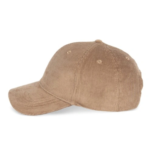 Gorra de pana ecorresponsable 6 paneles unisex