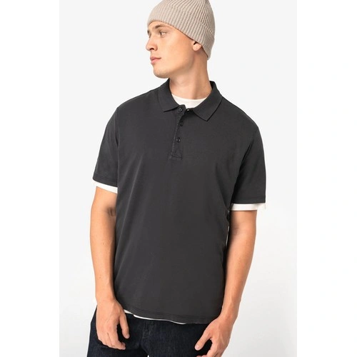Polo ecorresponsable efecto lavado de punto jersey hombre