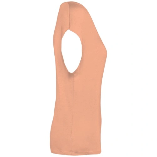 Camiseta ecorresponsable holgada con cuello de pico mujer