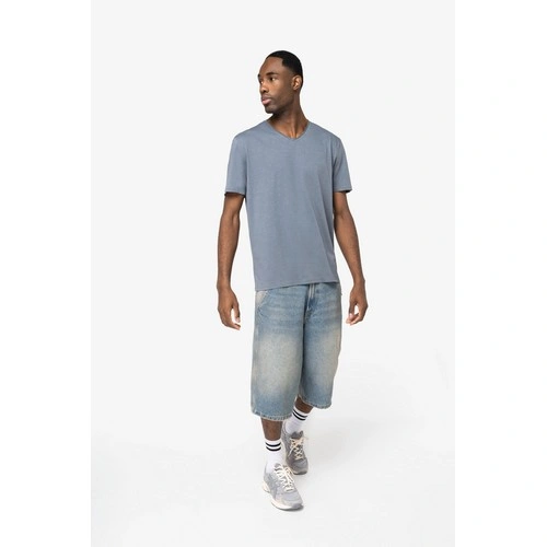 Camiseta ecorresponsable slub con bordes sin rematar hombre